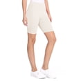 thumbnail image 3 of Women's Plus Size Elastic High Waist Workout Running Active Solid Biker Shorts Pants, 3 of 6