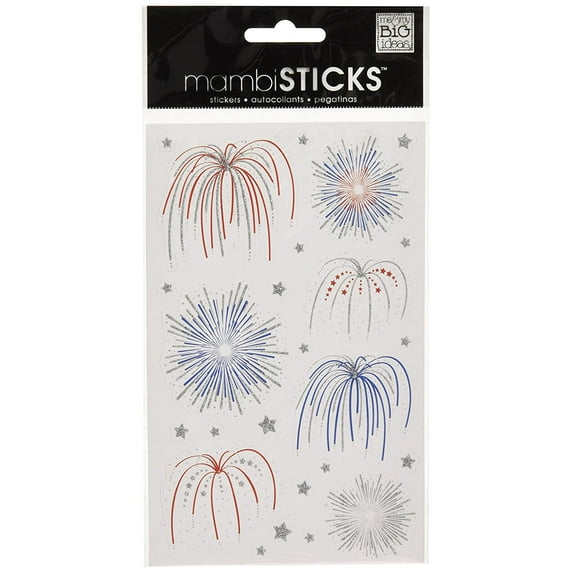 me & my BIG ideas mambiSTICKS Sticker Pack, Fireworks