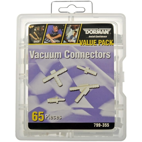 Dorman 799-355 Vacuum Connectors Value Pack- 8 Sku's- 65 Pieces