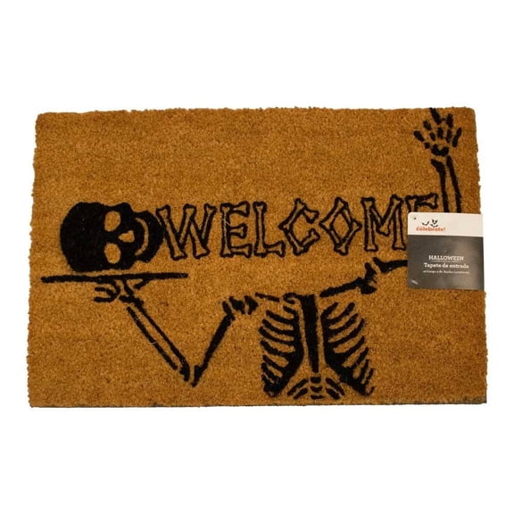 Tapete de Entrada Way To Celebrate! 50 x 70 cm Diseño de Fantasmas Halloween Beige