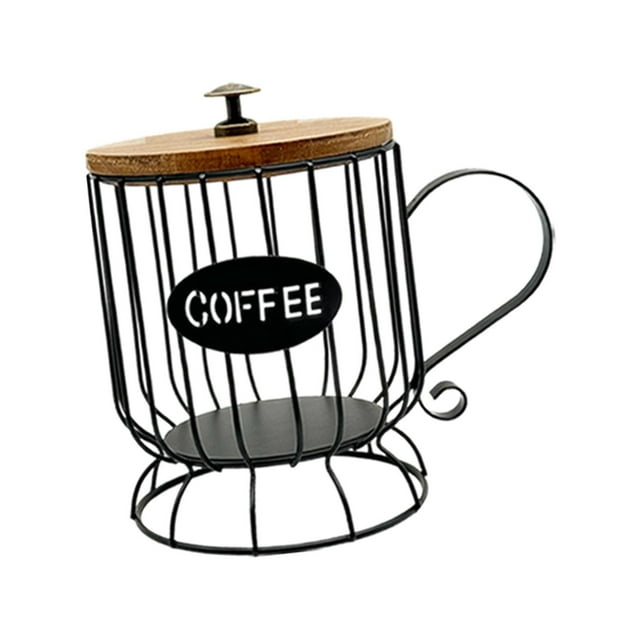 veasfak Support de Capsules de Café Cage en Fer pour Restaurant Bar Comptoir S