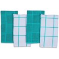 thumbnail image 2 of AMOUR INFINI Terry Kitchen Towels Fast Absorbing Quick Dry Dish Rags with Hanging Loop Pack of 4 Premium Terry Kitchen Towels Cleaning and Drying Dish (16 x 26 Inches - Teal), 2 of 7