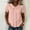 Pink, variant on Asgosdo Womens Tops Short Sleeve Button Down Solid Color Loose Fit Blouses Basic Comfy Going Out Shirts