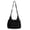 Black, variant on Women's Minimalist Floral Bow Drawstring Shoulder Bag Lightweight Nylon Japanese-style Crossbody Messenger Purse For Daily Commute Travel