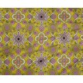 thumbnail image 4 of oneOone Polyester Lycra Yellow Fabric Floral Block Sewing Material Print Fabric By The Yard 56 Inch Wide, 4 of 4