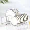 thumbnail image 3 of Toystoory Estante de almacenamiento de platos domésticos para cocina, ahorra espacio y estante para cubiertos de cocina sin desorden, elegante Almacenamiento y organización del hogar, 3 of 6