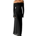 thumbnail image 3 of Mifsaly Wedding Guest Dresses for Women Off Shoulder Sequin Dress Bodycon Maxi Evening Gowns Flowy Cocktail Party Fashion Outfits 2026 M, 3 of 8