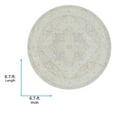 thumbnail image 6 of Livabliss Avant Garde Vintage Fringe Area Rug, 6'7" x 6'7", Medium Grey/Olive, 6 of 6