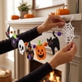 thumbnail image 6 of Halloween Pumpkin Skeleton Witch Hat Decorative Bunting,Reusable, Tear resistant, Indoor and Outdoor Decor for Halloween Parties, Themed Events, Holiday Decoration, 6 of 6