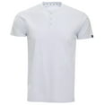 thumbnail image 3 of X RAY Men's Soft Stretch Cotton Short Sleeve Solid Color Slim Fit Henley T-Shirt, Fashion Casual Tee for Men, 3 of 8
