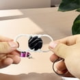 thumbnail image 6 of Purple 3D Printing Fidget Stress Keychain Toy - With Unique 3D-Printed Textures For Fidgeting, Stress-Reducing Design - Keyring For Daily Use, Office, School And Travel, Fidget, 6 of 6