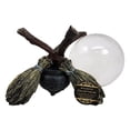 thumbnail image 2 of Atlantic Collectibles Scrying Witch Crystal Glass Gazing Ball On Broomsticks and Potion Cauldron Figurine 8"H, 2 of 5