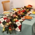 thumbnail image 6 of Trilenars 6 Feet Christmas Garland,With 20 Lights,Lighted Battery Operated Xmas Garland with Faux Flower Bow Pine Cones Xmas Balls & Leaves for Mantel Table Porch,Red Gold, 6 of 7