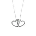 thumbnail image 2 of Keepsake Diamond-Accent Sterling Silver Double Heart Pendant Necklace (I-J, I3), 18", 2 of 5