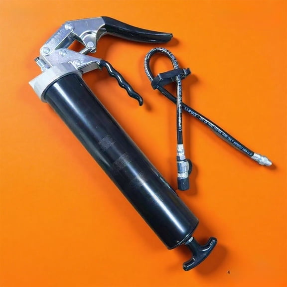 Heavy Duty Grease Gun, 7000 PSI High Pressure, 3-Way Loading (Cartridge, Suction, Bulk), 18-Inch Flexible Hose, Pistol Grip for Easy One-Hand Operation
