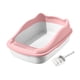 thumbnail image 3 of Caja de arena para gatos, orinal para gatitos, inodoro antisalpicaduras con cuchara para gatos de interior, semicerrado con lados altos para gatos, 3 of 8