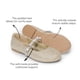 thumbnail image 4 of Zapatos Mary Jane para Niñas DREAM PAIRS Talla 13 Dorado, 4 of 5