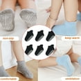 thumbnail image 4 of 6 Pcs Bas pour Enfants avec Bonne Élasticité Confortables à Porter Style Simple Bonne Fabrication Noir 12-14, 4 of 6
