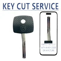 KEY CUT SERVICE   HU64 Mercedes 1998 - 2005 2 Track - Transponder Key (44 Chip)