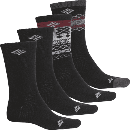 

Columbia Wool Crew Fair Isle Full Cushion Arch Support Socks 4-Pack Size: L (Shoe Size 6-12)