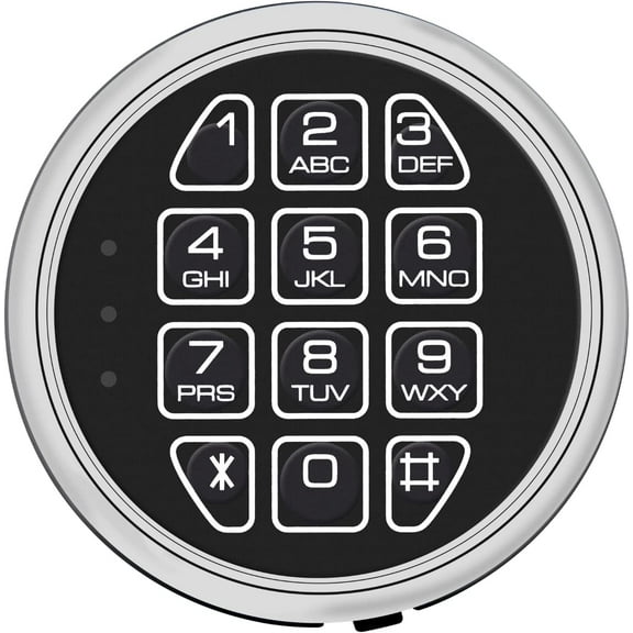 WAH LIN PARTS Gun Safe Locks Replacement with Solenoid Safe Lock Mechanism, Digital Chrome Keypad DIY Safe Electronic Lock Fits Most Safes