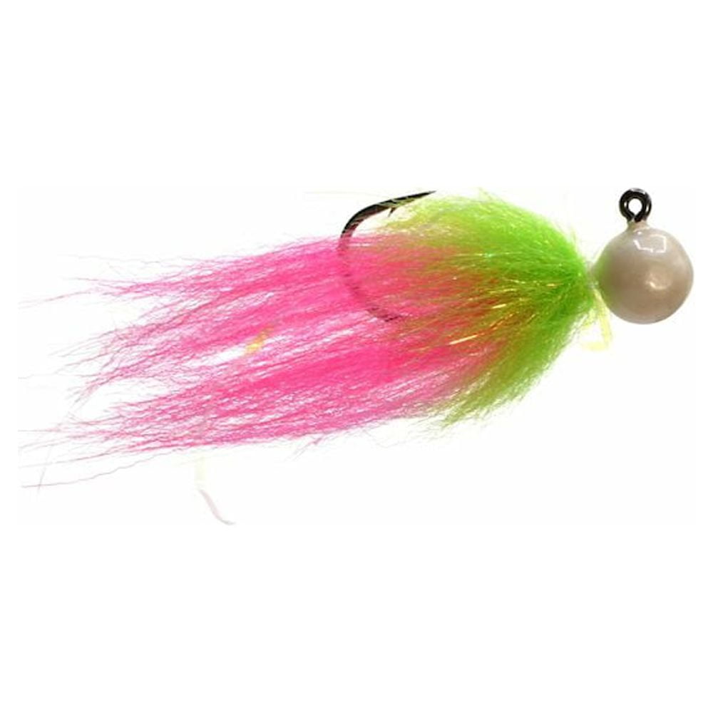 (2 pack) Mustad Tailout Twitcher Jig, 1/2oz, Chartruese-Anadro Blue-Green Machine