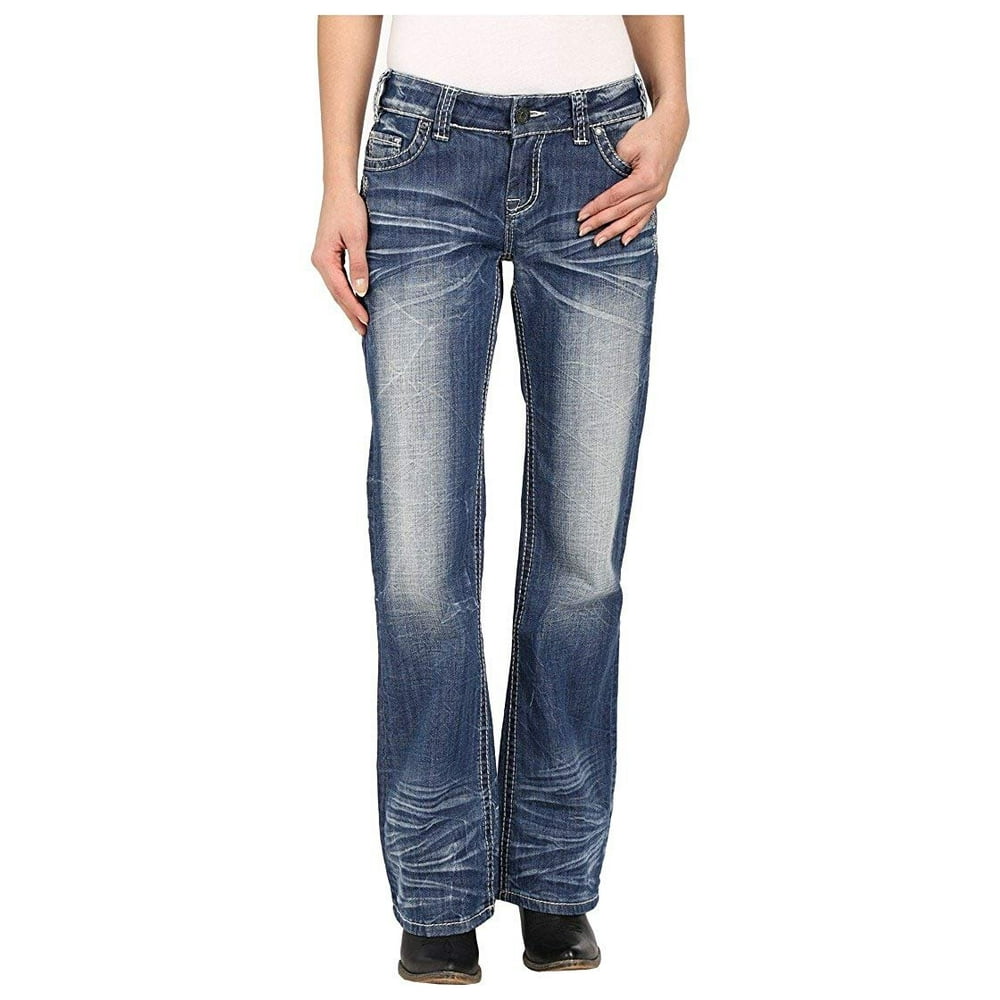 rock & roll cowgirl riding jeans