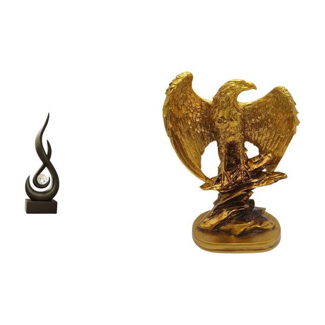 Escultura Abstracta De Resina Con Forma De Llama. Adorno De Escritorio Moderno. Ideal Para Decorar La Sala De Estar, Estanterías, Librerías U Oficina En Casa.