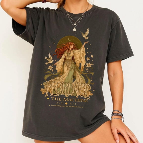 Florence The Machine T-Shirt, Art Nouveau Vintage Indie Rock Tee