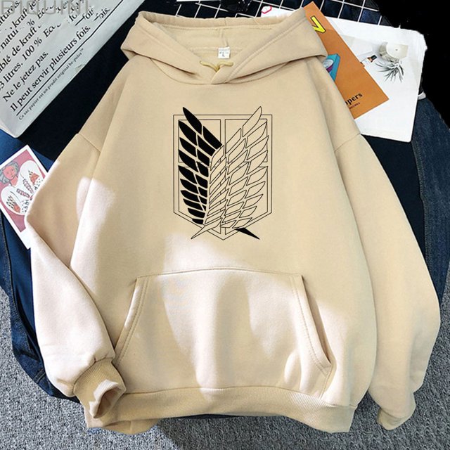 Sudaderas Con Capucha Attack on Titan Unisex Hombre Mujer Estampado Shingeki No Kyojin Anime Ropa Suelta Casual Streetwears Enlace Estéticapangjing