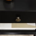 thumbnail image 3 of Mid Century Modern 1-Drawer Bedroom Nightstand in Black, 3 of 14
