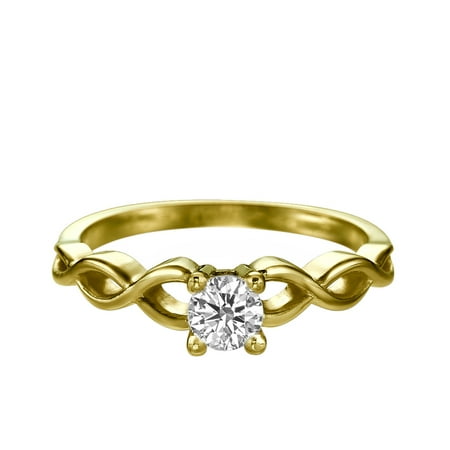 diamond mine 0 50ct lab created white sapphire engagement ring