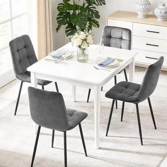 YLGJ Chaises de Salle à Manger en Velours, Ensemble de 4, Chaises de Cuisine Rembourrées pour Salle à Manger