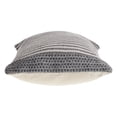 thumbnail image 4 of Laddha Home Designs Handwoven Striped Cotton Throw Pillow Cover - 20" - Gray and Cream, 4 of 7