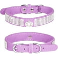 thumbnail image 2 of Small Dog Collar with Crown Rhinestone, Pretty Glitter Crystal Jewel Bling Sparkly Diamond Puppy Collars for XXS XS Small Medium Large Pet Girls Dogs Female Cats Kitten, 2 of 7