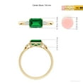 thumbnail image 5 of ANGARA Lab Grown 1 Ct Classic Emerald-Cut Emerald Side Stone Engagement Ring for Women in 14K Yellow Gold (Size-7x5mm) | May Birthstone, Anniversary, Jewelry Gift for Women | Lab-Grown Emerald Ring, 5 of 8