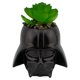 thumbnail image 2 of Maceta Decorativa Cerámica con Planta Artificial, Diseño Darth Vader en 3D, Maceta Decorativa para Hogar, Escuela u Oficina, 2 of 4