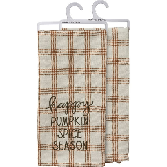 Primitives by Kathy Kitchen Towel - Happy Pumpkin Spice Season