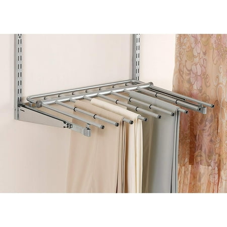 Rubbermaid Configurations Add-On Pants Rack Holds 7 Pairs of Pants, Titanium