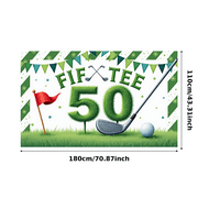 Grass Design Milestone Banner Golf Theme Turf Texture Golf Club Celebration For Outdoor Party Golf Enthusiasts Milestone Celebration