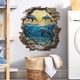thumbnail image 1 of Adhesivos de pared 3D con escena submarina con delfines y océano, 40 x 50 cm, 1 of 4
