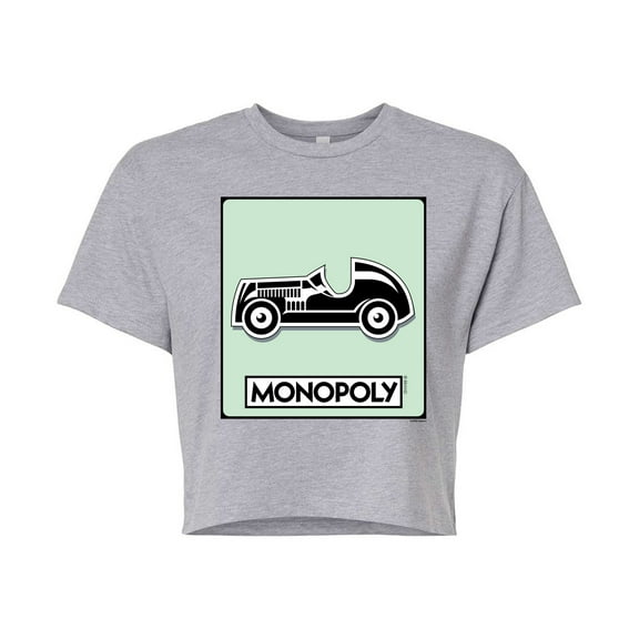 Monopoly - Car Game Token - Juniors Cropped Graphic T-Shirt