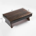 thumbnail image 2 of Wood Step Stool, Portable Rectangle Bed Stool, Small Step Ladder for Kitchen & Bathroom, Foot Rest Stool Under Desk, Large Surface, Strong and Durable for Kids, Adults and Elders, 2 of 9