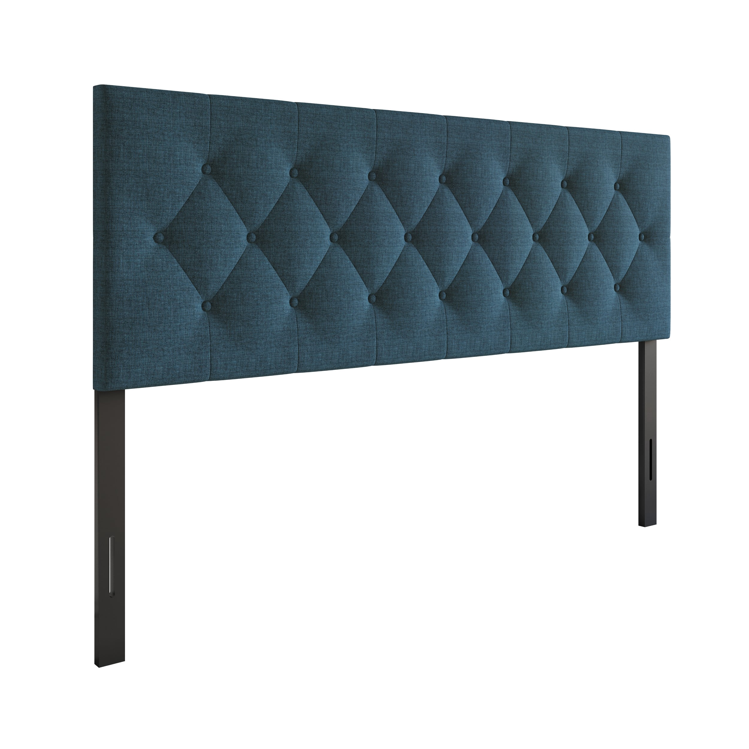 Home Design Gunnison Linen Upholstered Headboard with Button Tufted Design