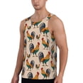 thumbnail image 2 of Haiem Rooster Men Workout Tank Top Gym Bodybuilding Sleeveless Muscle T Shirts Athletic Tank Breathable Workout Shirt-XX-Large, 2 of 9