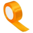 thumbnail image 1 of Unique Bargains 1.5" Wide 24 Yards Satin Ribbon Single Side Craft Roll Wrap Decoration Gold, 1 of 6