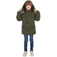thumbnail image 5 of WenVen Boy's Winter Jacket Warm Puffer Jacket Windproof Snow Puffer Coat Green 6/7, 5 of 11