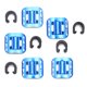 thumbnail image 3 of Soidarity Abrazadera fija tipo C, 5 uds., Cable de freno, guía para bicicleta, tubo profesional, Clip en forma de C de aluminio, suministros para ciclismo Ciclismo azul Soidarity OD0286-03, 3 of 5