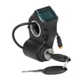 thumbnail image 3 of Lipstore Electric Bike Lock Digital Display Ignition Plug Handlebar Control Lock Power Switch Waterproof Sturdy PP Material Suitable for Recreational Activities and Touring Switch Lock, 3 of 8