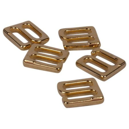 

Porcelynne Gold Metal Alloy Replacement Bra Strap Slide Hook - 1/4 (8mm) Opening - 200 (200 Pieces)